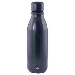 Botella de aluminio reciclado 550 ml | Trasera | 20 x 80