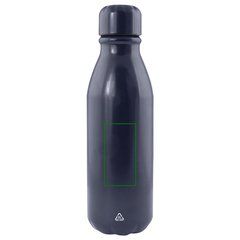 Botella de aluminio reciclado 550 ml | Trasera | 30 x 60