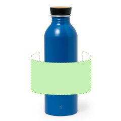 Botella Aluminio Reciclado 550ml | Alrededor del bidón | 200 x 100