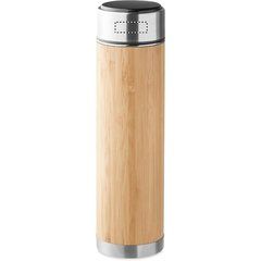 Botella Bambú con Termómetro | METAL CAP BACK