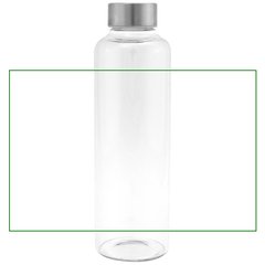 Botella Borosilicato 550ml Tapa Acero | Frontal | 180 x 140