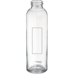 Botella Cristal 500ml Neopreno y Yute | Frontal