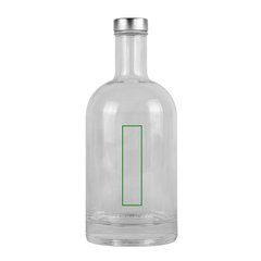 Botella de cristal con tapón de aluminio | Frontal | 20 x 80