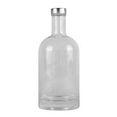 Botella de cristal con tapón de aluminio | Frontal | 35 x 35
