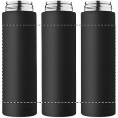 Botella doble pared 500 ml acero reciclado con pajita | 360 LASER | 204 x 140