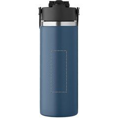 Botella doble pared 500 ml con pajita | Trasero | 30 x 80