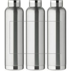 Botella de doble pared 660 ml con pajita | Circunferencia | 190 x 120