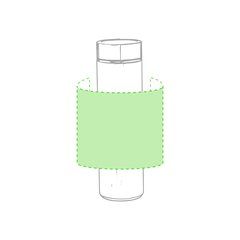 Botella ecológica en acero inoxidable y bambú 500ml | Alrededor del bidón | 210 x 120