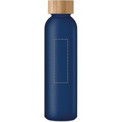 Botella Esmerilada con Bambú 500ml | Trasero | 25 x 80