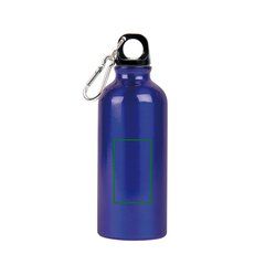 Botella con Mosquetón 500ml Aluminio | Vertical | 35 x 60
