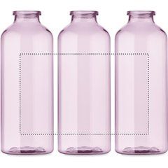 Botella RPET 500ml traslúcida con mosquetón | Circunferencia | 160 x 100