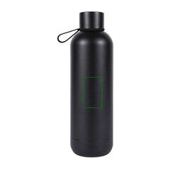 Botella térmica 430ml con vaso integrado | Trasera | 35 x 55