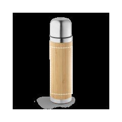 Botella termo 450ml de bambú y acero inox | Cuerpo | 130 x 130
