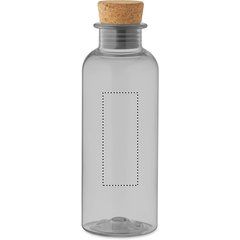 Botella Tritan 500ml Tapa de Corcho | Frontal | 30 x 80