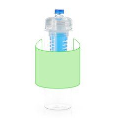 Botella de tritán para agua resistente al calor con enfriador 700ml | Zona frontal | 190 x 120