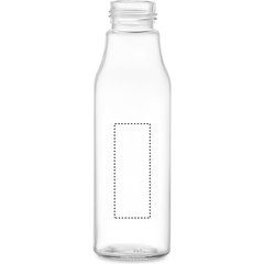 Botella de Vidrio Anti Fugas 500ml | Frontal | 30 x 80