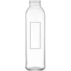 Botella Vidrio Reciclado 500ml con Funda | Frontal | 30 x 80