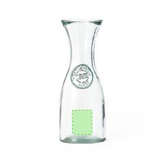 Botella Vidrio Reciclado 800ml | Parte Inferior Centrado | 40 x 50