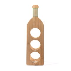Botellero de bambú natural plegable | ZONA1 | 35 x 60