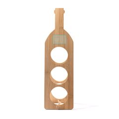 Botellero de bambú natural plegable | ZONA2 | 60 x 40