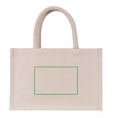 Bolsa mini de algodón reciclado 220 gr/m2 | Trasera | 140 x 90