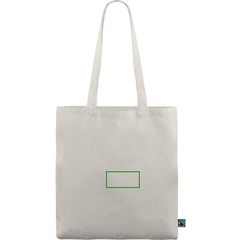 Bolsa fabricada en algodón Fairtrade | Frontal | 100 x 50
