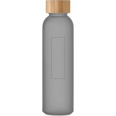 Botella Esmerilada con Bambú 500ml | Frontal | 25 x 80