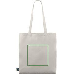 Bolsa fabricada en algodón Fairtrade | Trasera | 200 x 200