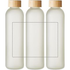 Botella Vidrio 650ml Sublimable | Circunferencia | 170 x 130