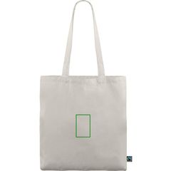 Bolsa fabricada en algodón Fairtrade | Frontal | 60 x 95