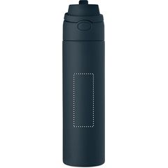 Botella de acero reciclado 650 ml | Frontal | 30 x 80