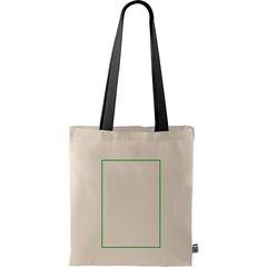 Bolsa Fairtrade asa de color | Frontal | 200 x 300
