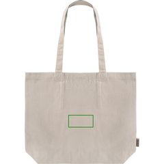 Bolsa Algodón Reciclado con bolsillo interior | Frontal | 100 x 50