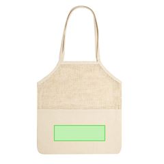Bolsa personalizada de redecilla para compra | Cara A zona inferior | 265 x 80