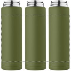 Botella doble pared 500 ml acero reciclado con pajita | 360 LASER | 204 x 140