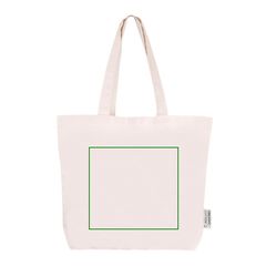 Bolsa Algodón Orgánico 230gr Asas Largas | Trasera | 260 x 240