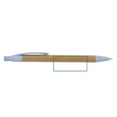 Bolígrafo Cartón Fibra de Trigo y PP | Boligra lateral izdo | 50 x 20