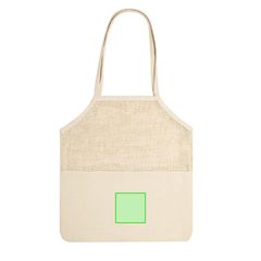 Bolsa personalizada de redecilla para compra | Cara A zona inferior | 80 x 80
