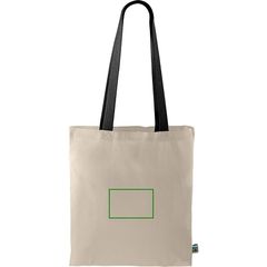 Bolsa Fairtrade asa de color | Frontal | 150 x 100