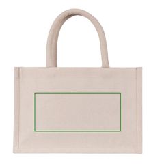 Bolsa mini de algodón reciclado 220 gr/m2 | Trasera | 200 x 90