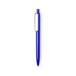 Boligrafo con clip ancho Azul