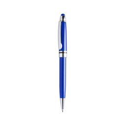 Bolígrafo con puntero táctil de colores con pulsador Azul