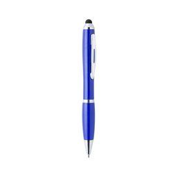 Bolígrafo con puntero táctil personalizado giratorio de colores Azul