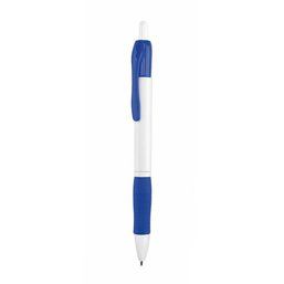 Bolígrafo cuerpo blanco detalles color Azul