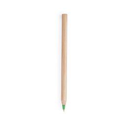 Bolígrafo ecológico de bambú y punta de color Verde