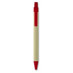 Bolígrafo ecológico de fibra de almidón de maíz y tinta azul Rojo