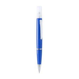 Bolígrafo higiénizante con pulverizador recargable 3 ml. Azul