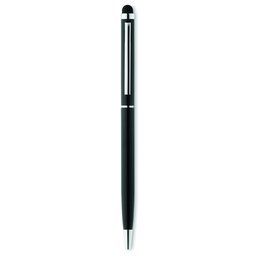 Bolígrafo metálico con puntero táctil Negro