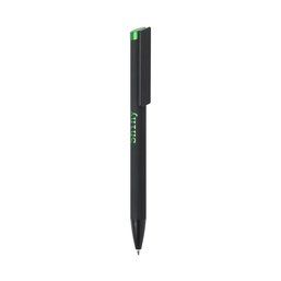 Bolígrafo metálico especial para grabado láser con pulsador de color Verde