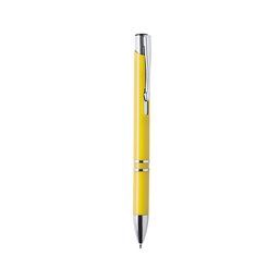 Bolígrafo personalizado de colores con detalles cromados Amarillo
